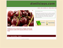 Tablet Screenshot of dietlicious.com